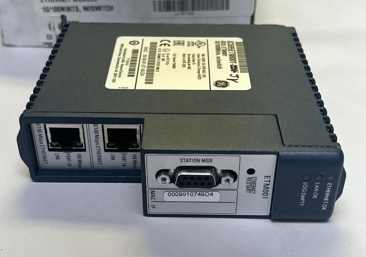 Used GE FANUC,IC695ETM001-JY,ETHERNET MODULE