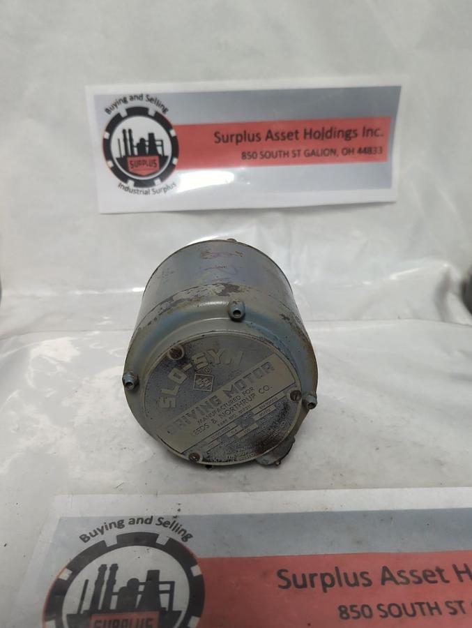 Used SLO-SYN,017211,DRIVING MOTOR 120V 0.4A 40/70CY STYLE SS150-1005 PRE-OWNED