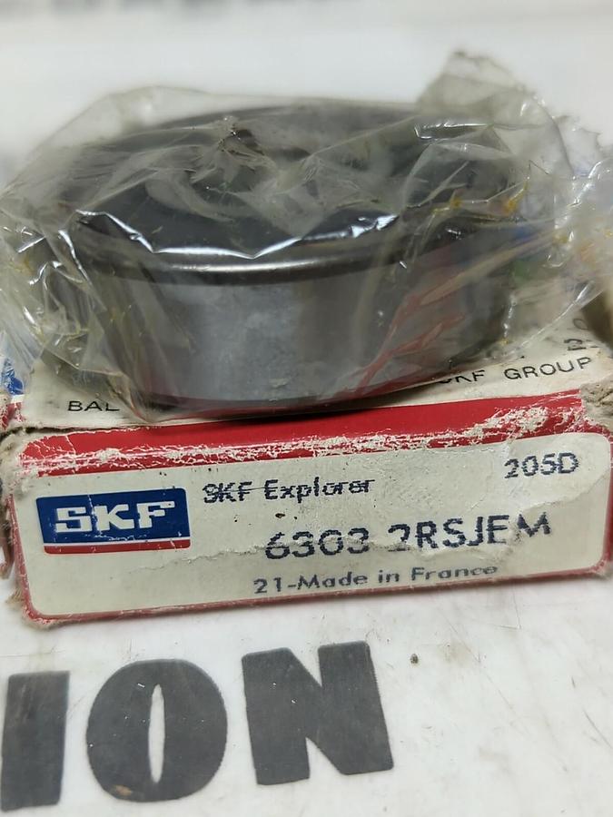 SKF,6303-2RSJEM,DEEP GROOVE BALL BEARING LOT OF 2 NOS