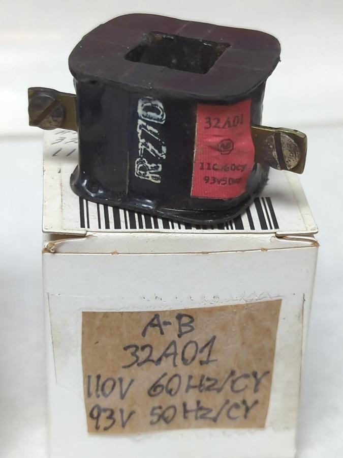 Used ALLEN BRADLEY,32A01,COIL 110V PRE-OWNED LOT OF 2