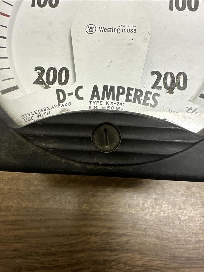 Used Westinghouse,KX-241,200-0-200 DC Amperes