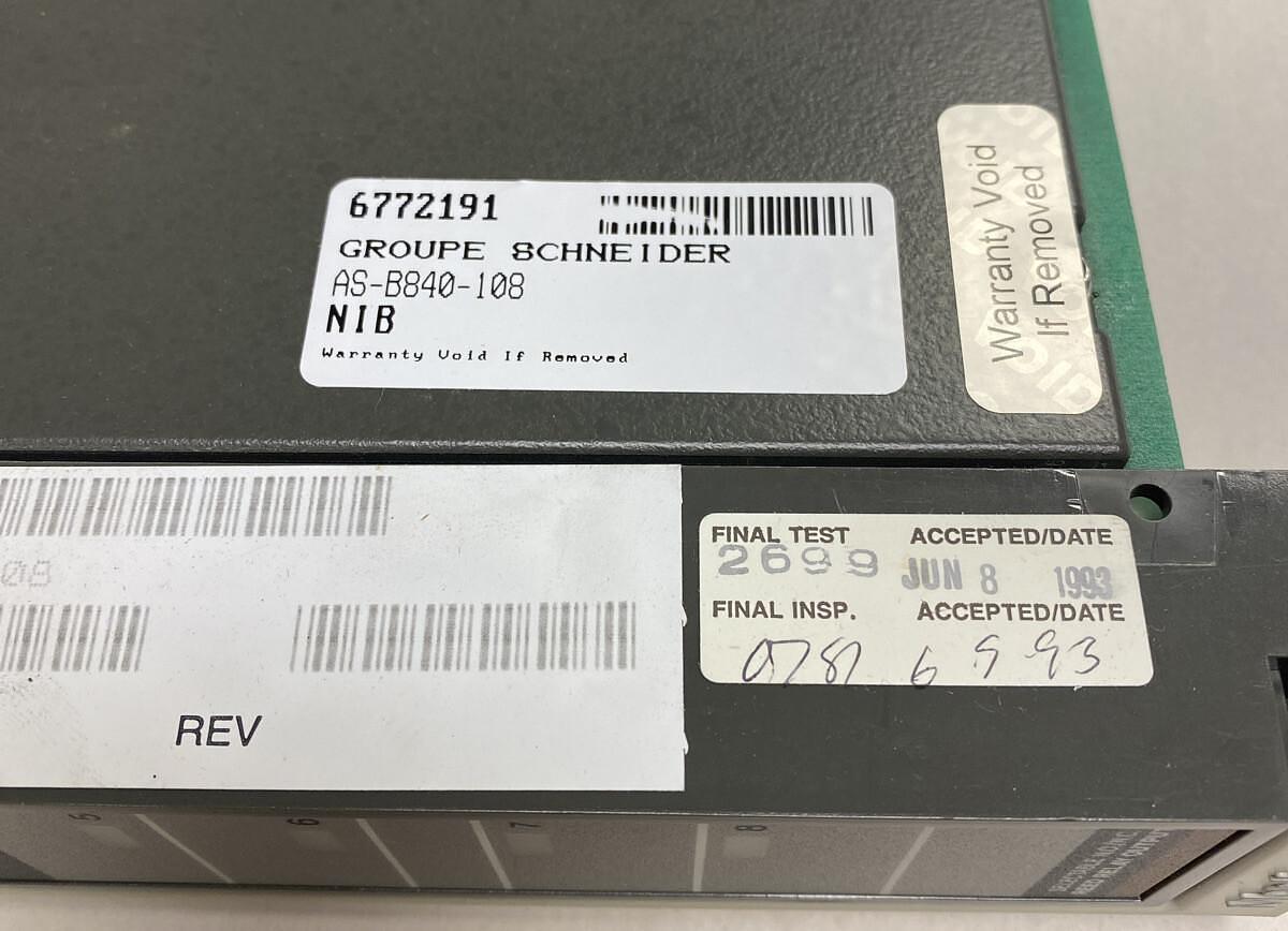Used Modicon,AS-B840-108,Reed Relay Output