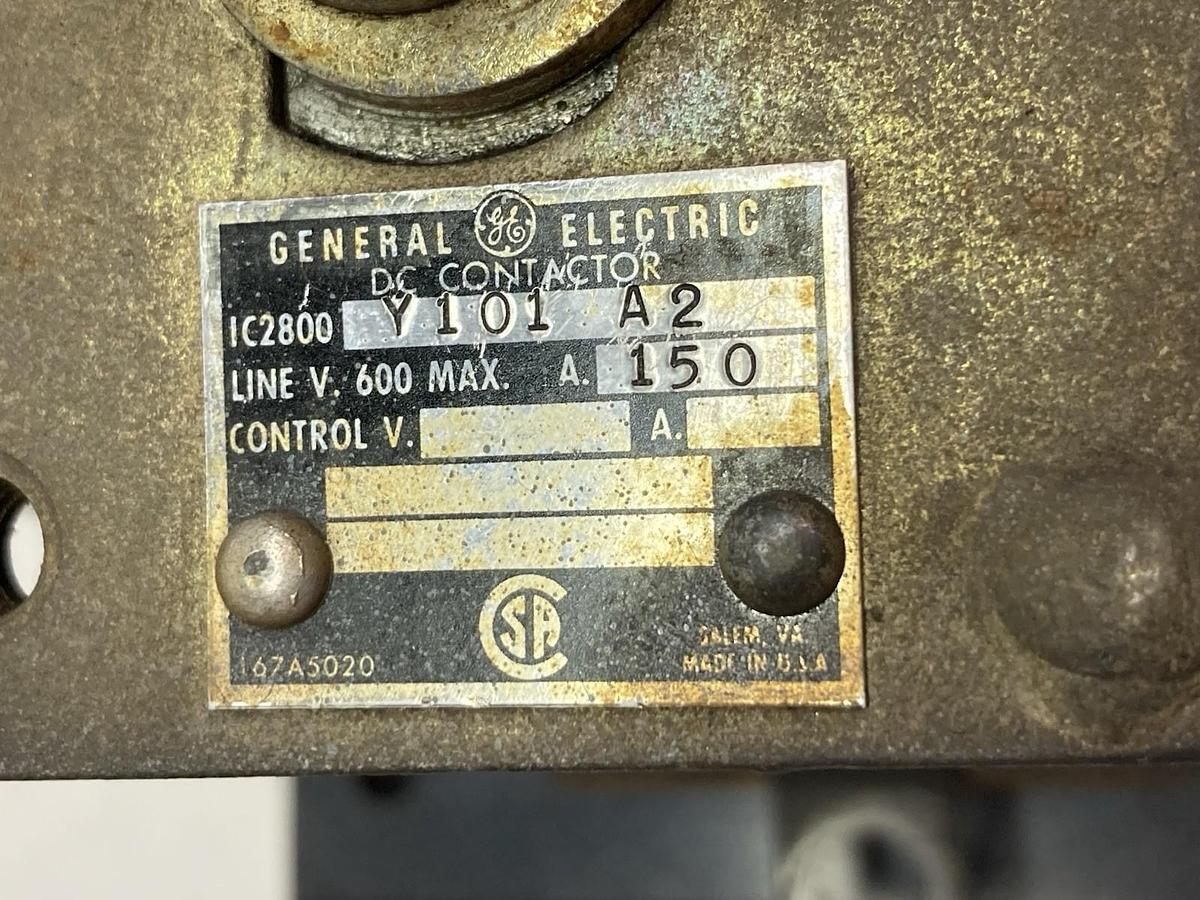 Used GE,IC2800-Y101-A2,DC Contactor 600V MAX 150A