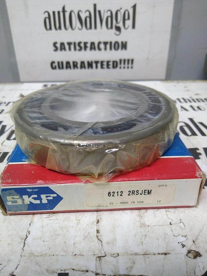 SKF,6212 2RSJEM,DEEP GROOVE BALL BEARING DOUBLE SEALED NOS