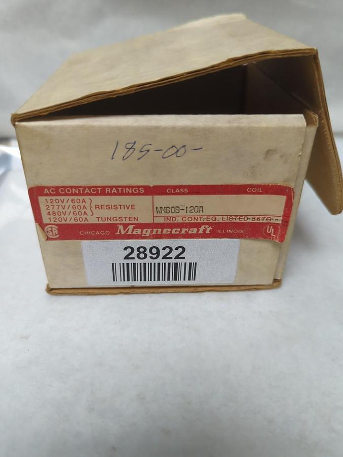 MAGNECRAFT,WM60B-120A,RELAY COIL NOS
