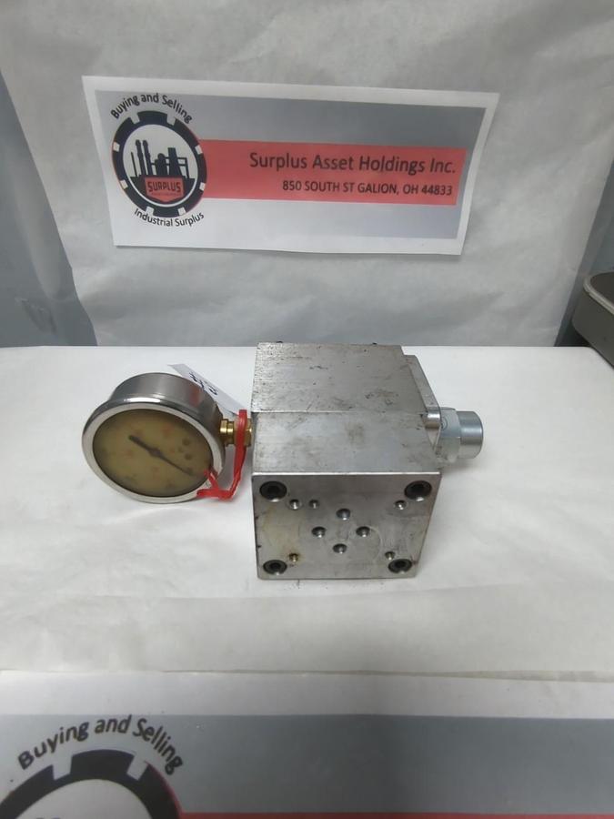 Used SUN HYDRAULICS,BBP,MANIFOLD IFNI-A2+ WITH PPFC-ABN CARTRIDGE VALVE PRE-OWNED