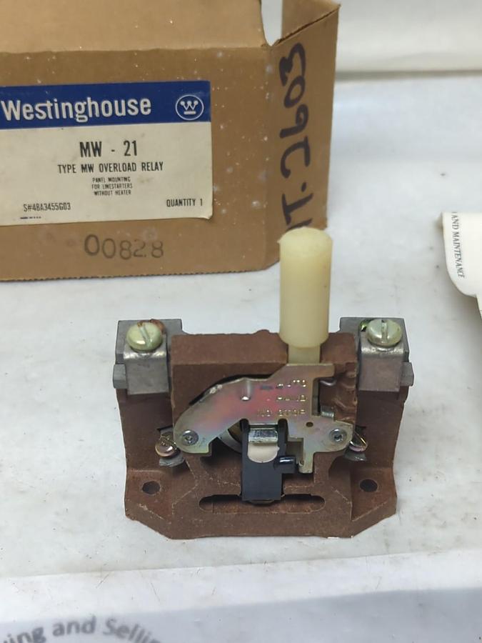 WESTINGHOUSE,NW-21,TYPE MW OVERLOAD RELAYPANEL MOUNTING WITHOUT HEATER NOS