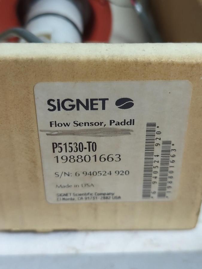 Used SIGNET,P51530-T0,FLOW SENSOR PADDL 198801663 PRE-OWNED