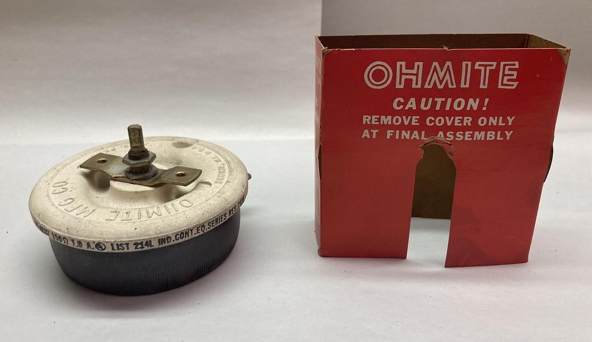 Ohmite,0537,Rhestat 150 OHM 1.0A Series 7939