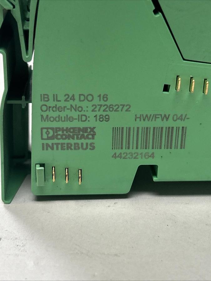 Used PHOENIX CONTACT,IB-IL-24-DO-16,INLINE OUTPUT MODULE