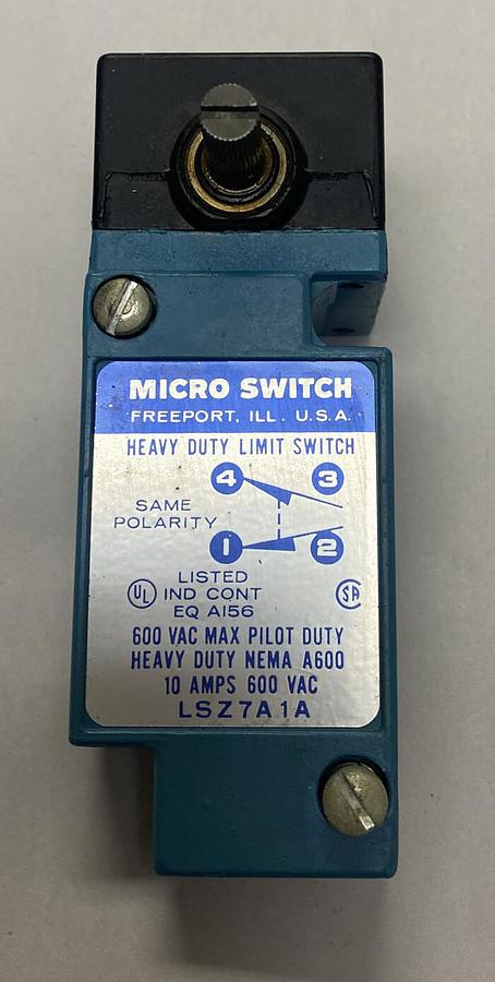 Used Honeywell Micro Switch,LSZ7A1A,Limit Switch