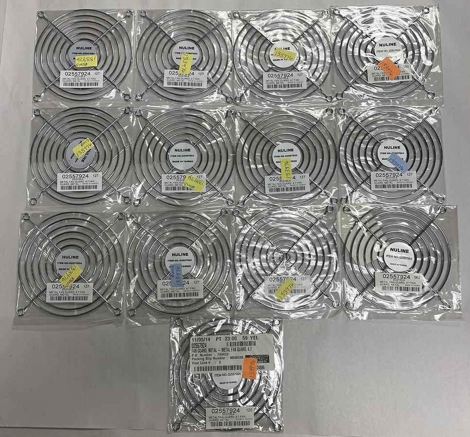 NULINE,02557924,METAL FAN GUARD 4.7" LOT OF 13 NEW