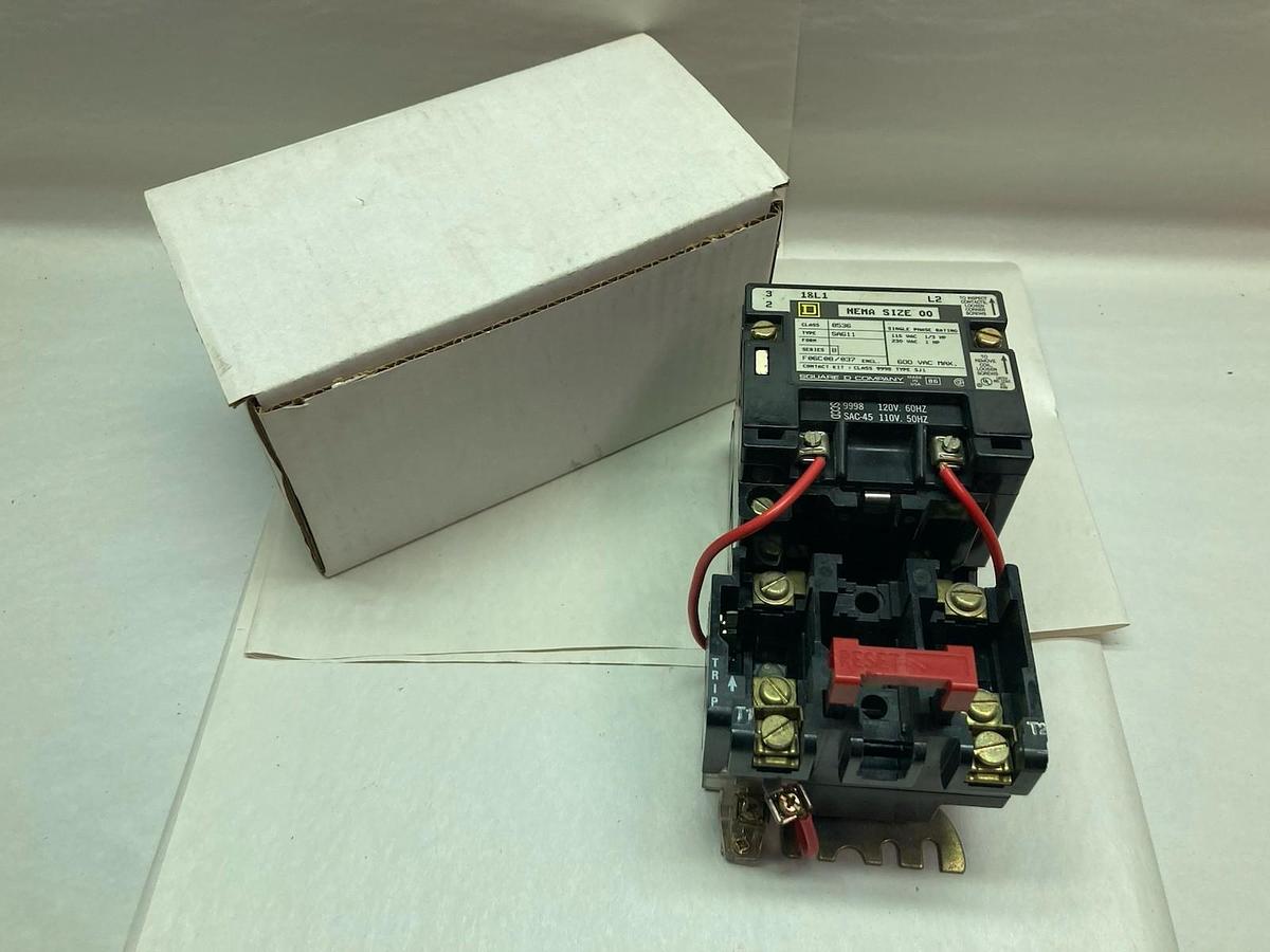 Square D,8536SAG11,Nema Size 00 Class 8536 Motor Starter Type S Ser B