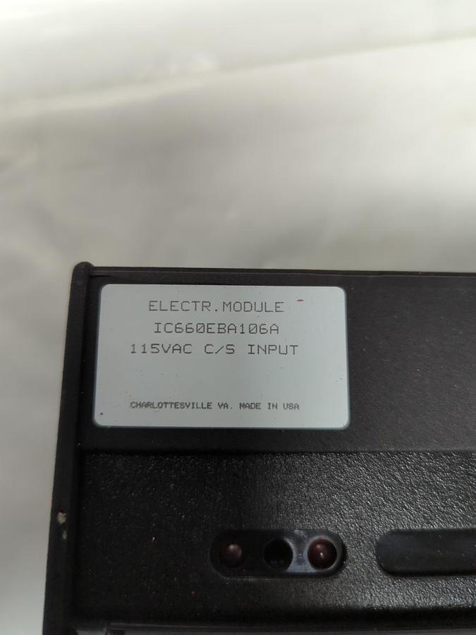 Used GE FANUC,IC660BBA106,GENIUS ANALOG INPUT MODULE 115VAC C/S INPUT PRE-OWNED