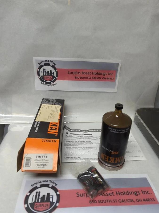 TIMKEN,PM281217,SINGLE POINT LUBRICATOR MODEL 308 GREASE CARTRIDGE NOS