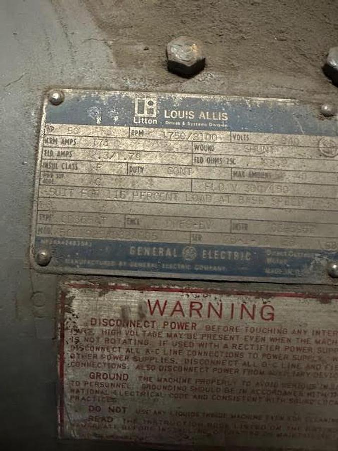 Used Louis Allis 50 CD355AT
