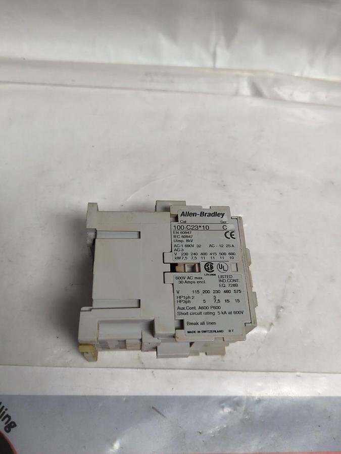 Used ALLEN BRADLEY,100-C23*10,SERIES C CONTACTOR PRE-OWNED
