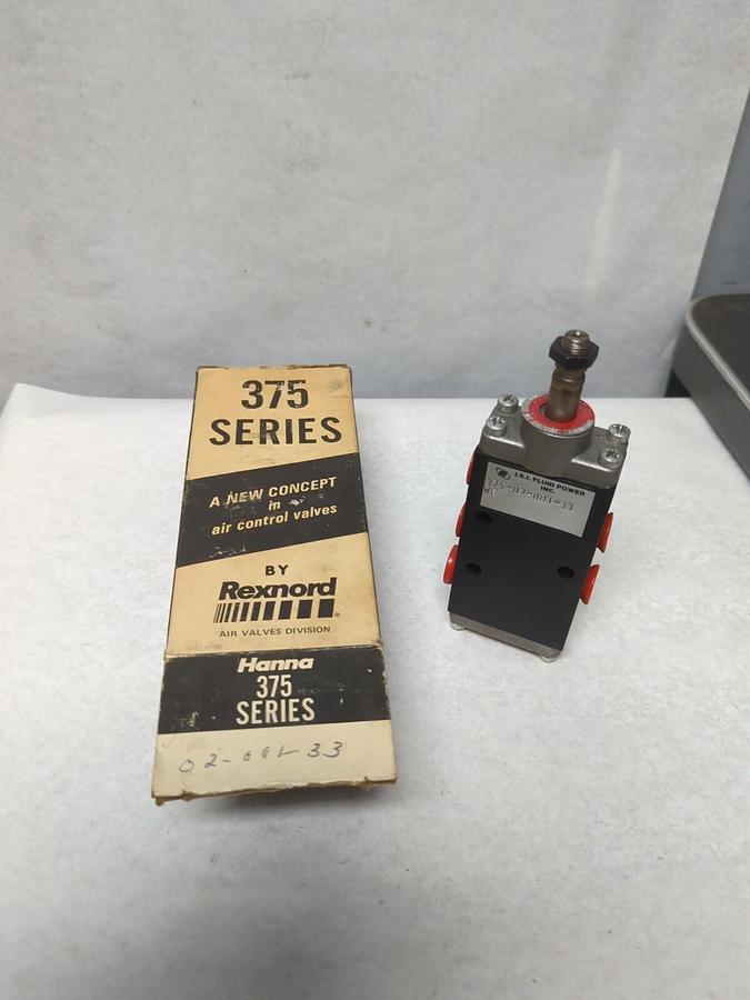 REXNORD-HANNA,375-02-001-33 WF,FOUR WAY VALVE 1/4 INCH NPT PORTS NOS