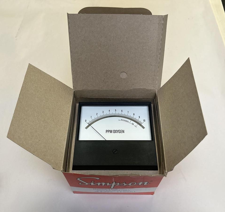 SIMPSON,M70,PPM OXYGEN PANEL METER 0-10 NOS