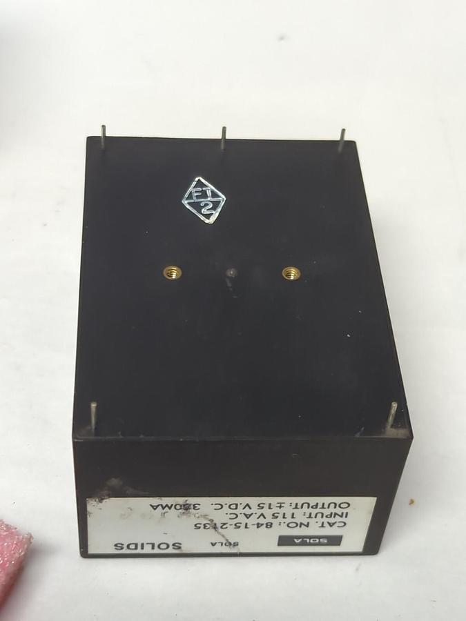 SOLA SOLIDS,84-15-2135,POWER SUPPLY 115 VAC 15 VDC 35 OMA NOS