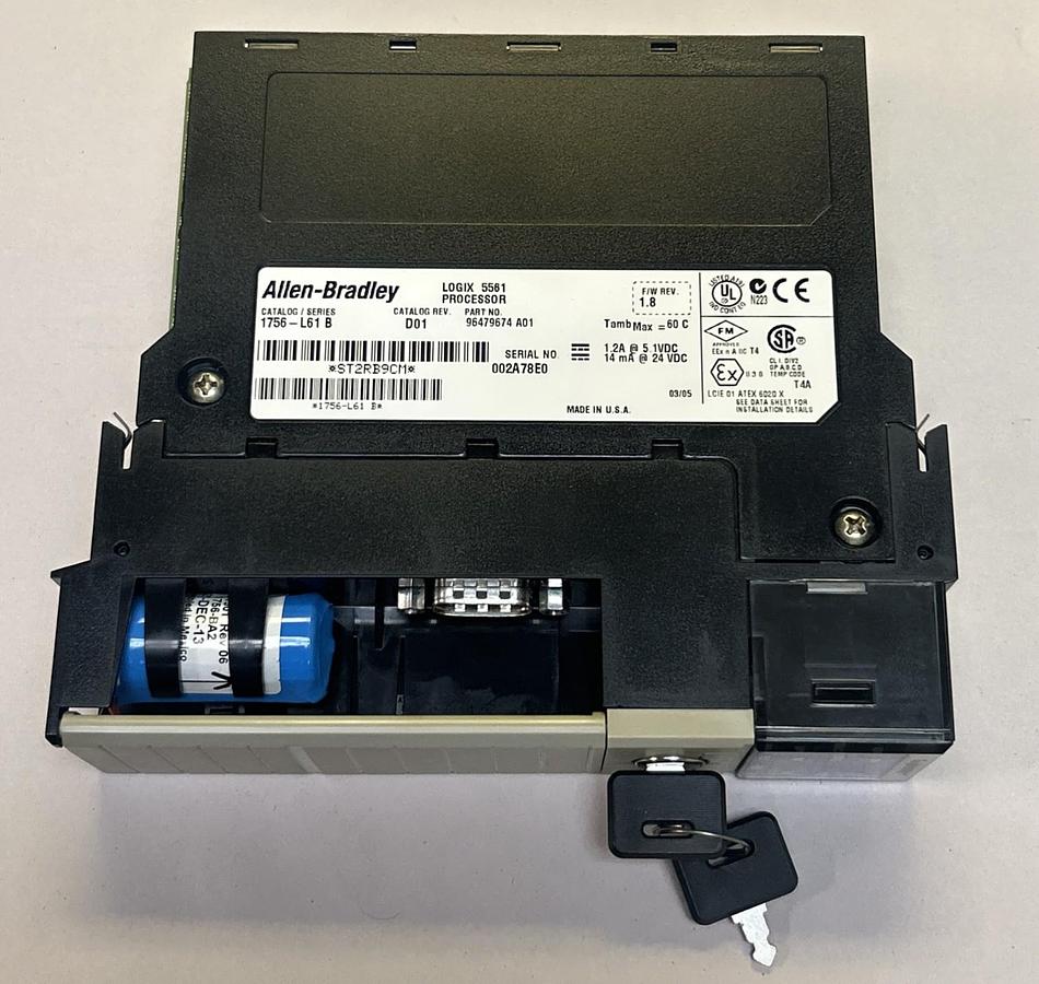 Used ALLEN BRADLEY,1756-L61,LOGIX 5561 PROCESSOR