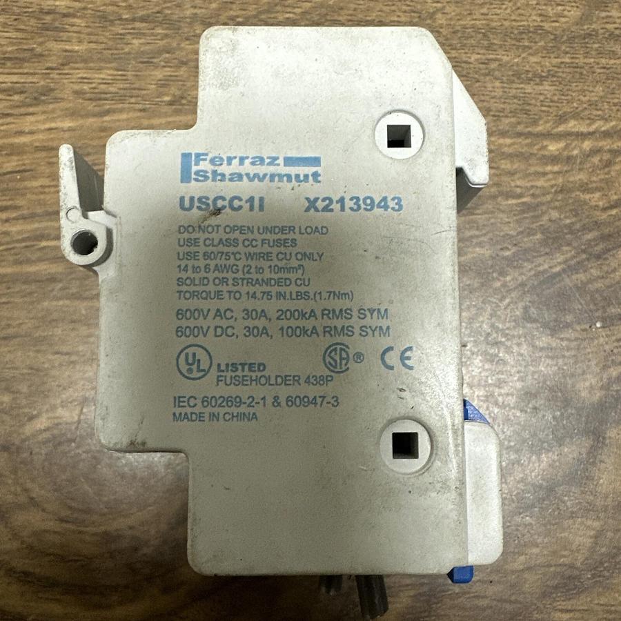 Used Ferraz-Shawmut,USCC11,Fuse Holder LOT of 2