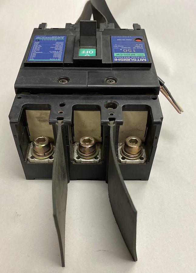 Used Mitsubishi,NF225-CW,Circuit Breaker 150A 600V 3P