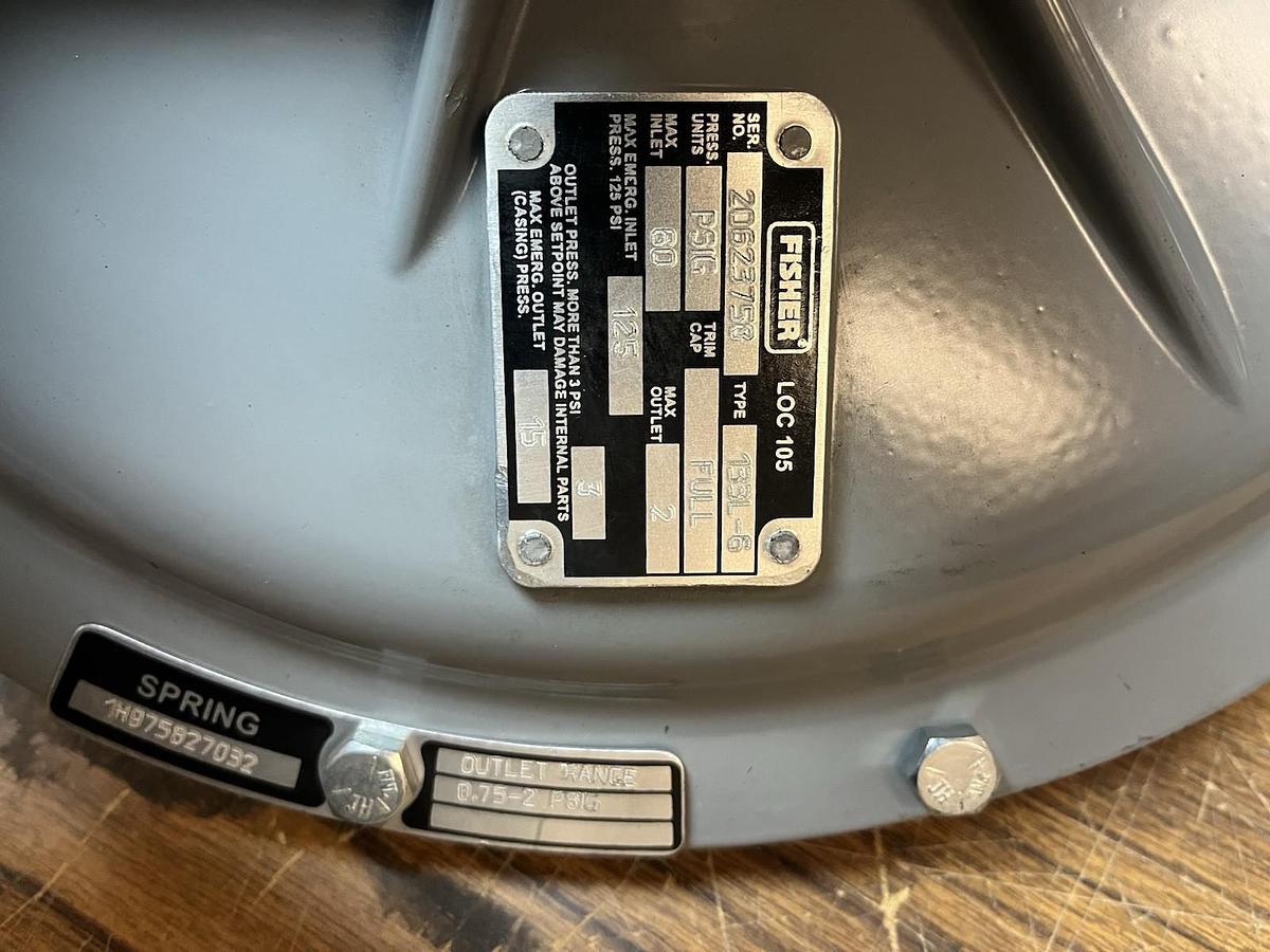 FISHER,133L-6,GAS REGULATOR 2" 60PSI