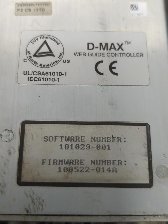 Used FIFE,200926-001,D-MAX WEB GUIDE CONTROLLER SOFT:101029-001 FIRM:100522-014R USED