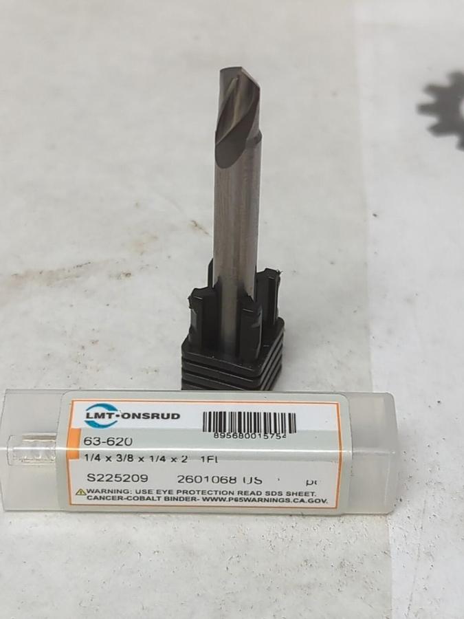 LMT-ONSRUD,63-620,SPIRAL ROUTER BIT 1/4X3/8X1/4X2 INCH NEW