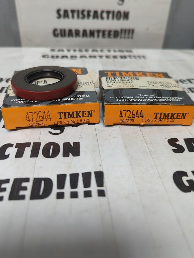 TIMKEN,472644,OIL SEALS 1.125X2.047X0.312 LOT OF 2 NOS