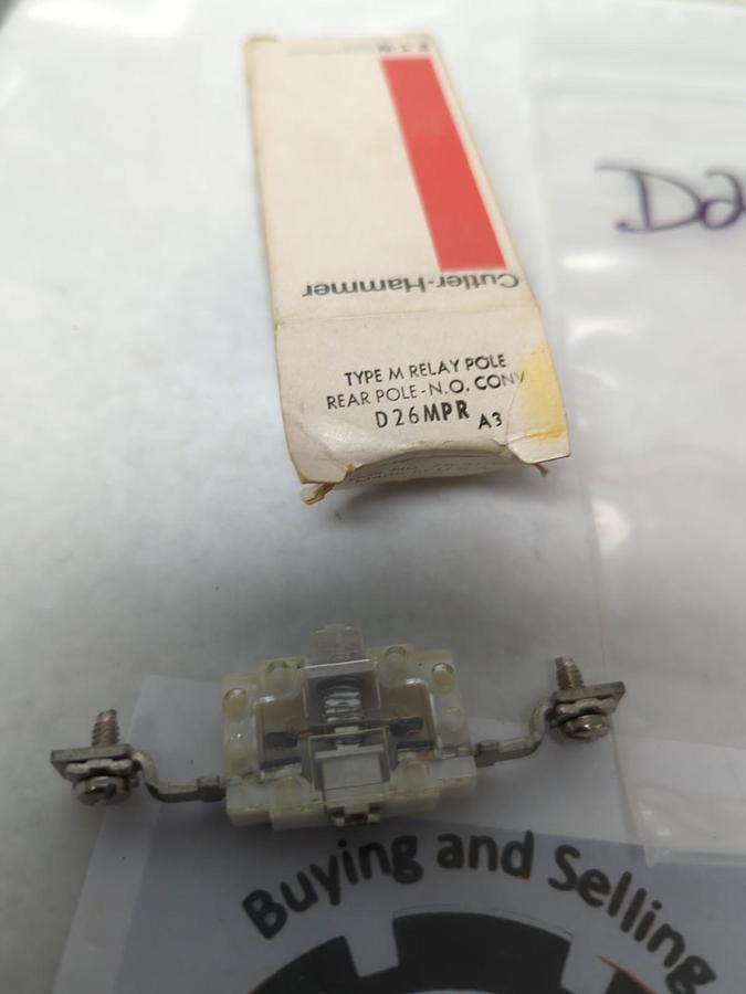 CUTLER-HAMMER,D26MPR,TYPE M RELAY POLES LOT OF 2 NOS