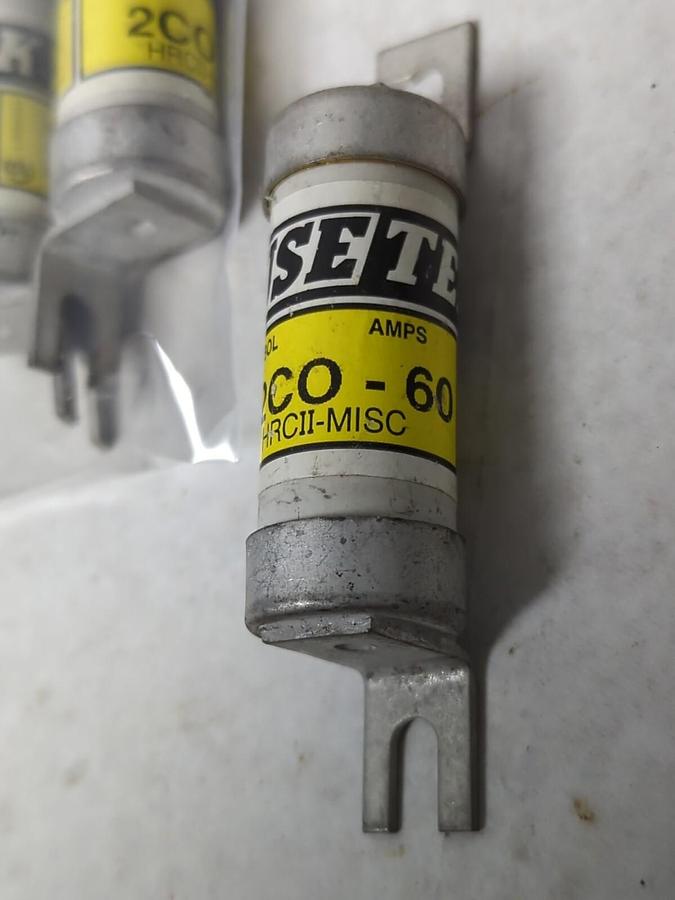 Used FUSE TEK,2CO-60,BOLT ON FUSE 60 AMP600V LOT OF 5 PRE-OWNED
