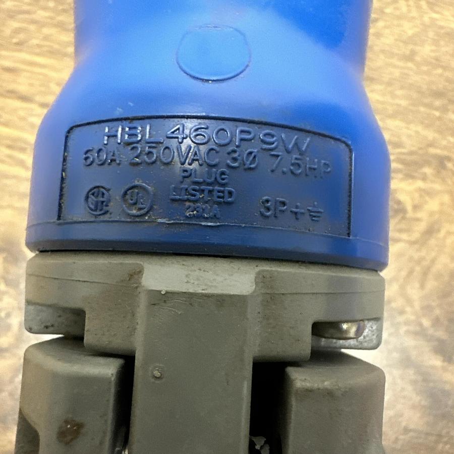 Used Hubbell,HBL460P9W,60A 3P 250V