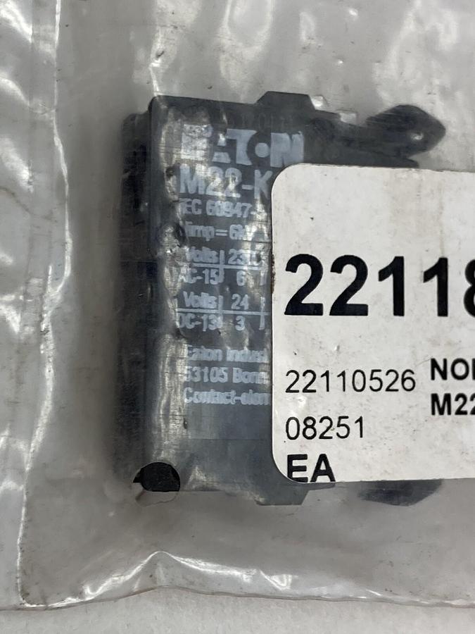 Used Eaton,M22-K01,Contact Block