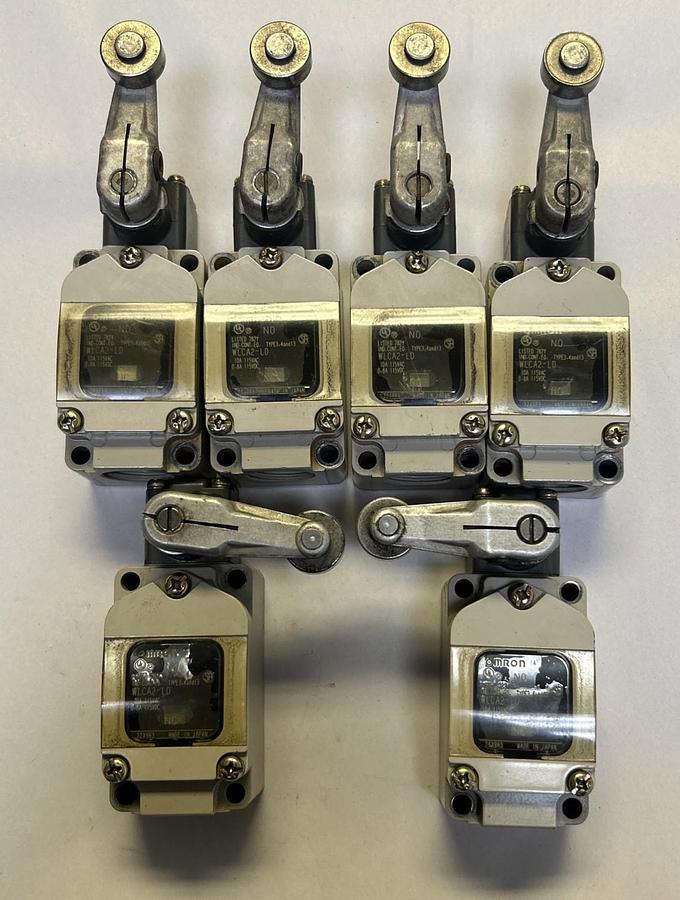 Used OMRON,WLCA2-LD,LIMIT SWITCH LOT OF 6