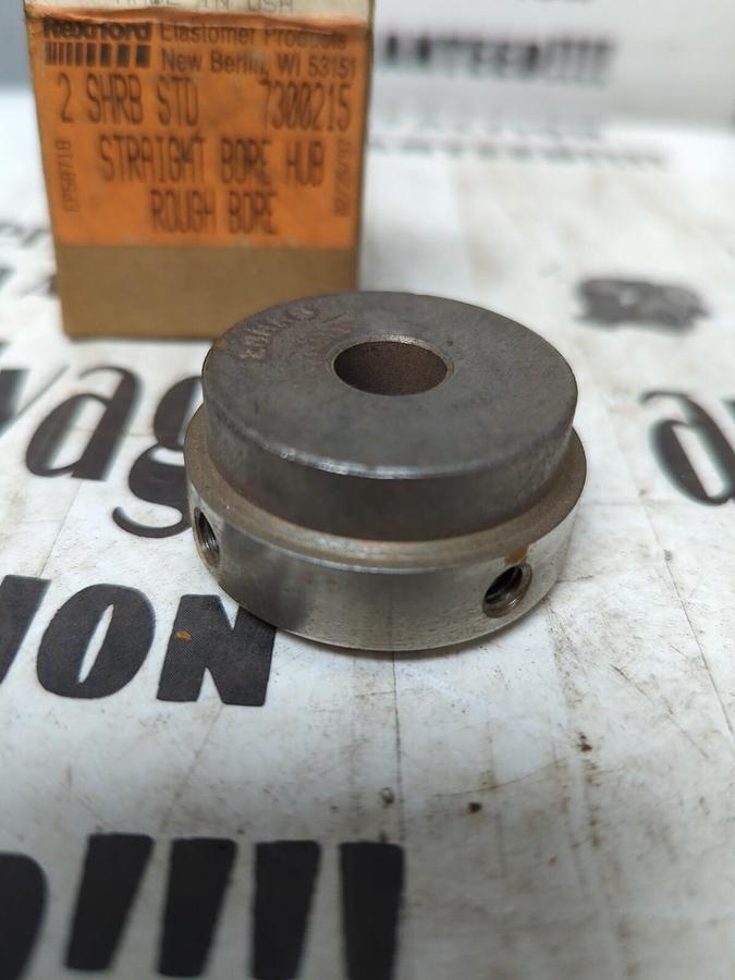 REXNORD,7300215,2 SHRB STD STRAIGHT BORE HUB ROUGH BORE NOS