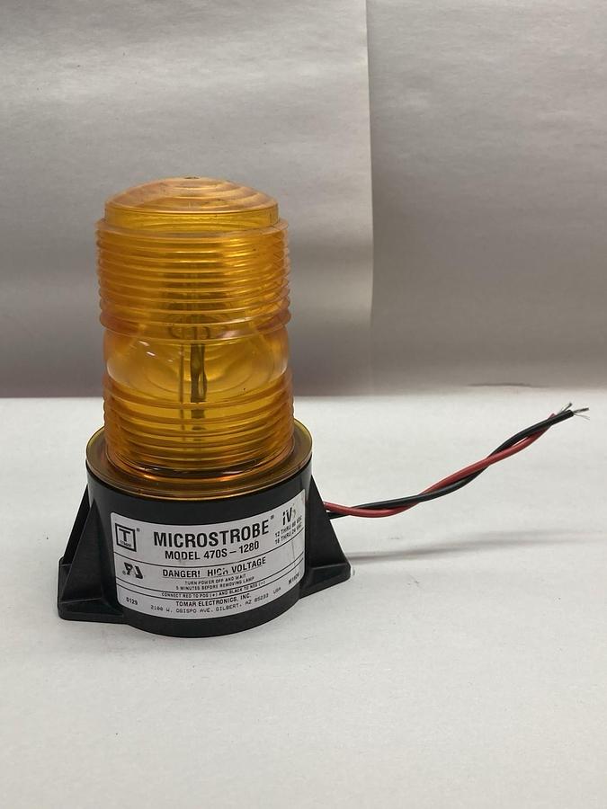 Tomar Microstrobe IV,Model 470S-1280,Orange Strobe Beacon Light