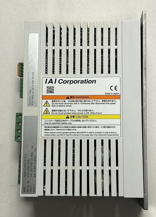 Used IAI CORPORATION,SC0N-C-100A-CC-0-2, ACTUATOR CONTROL