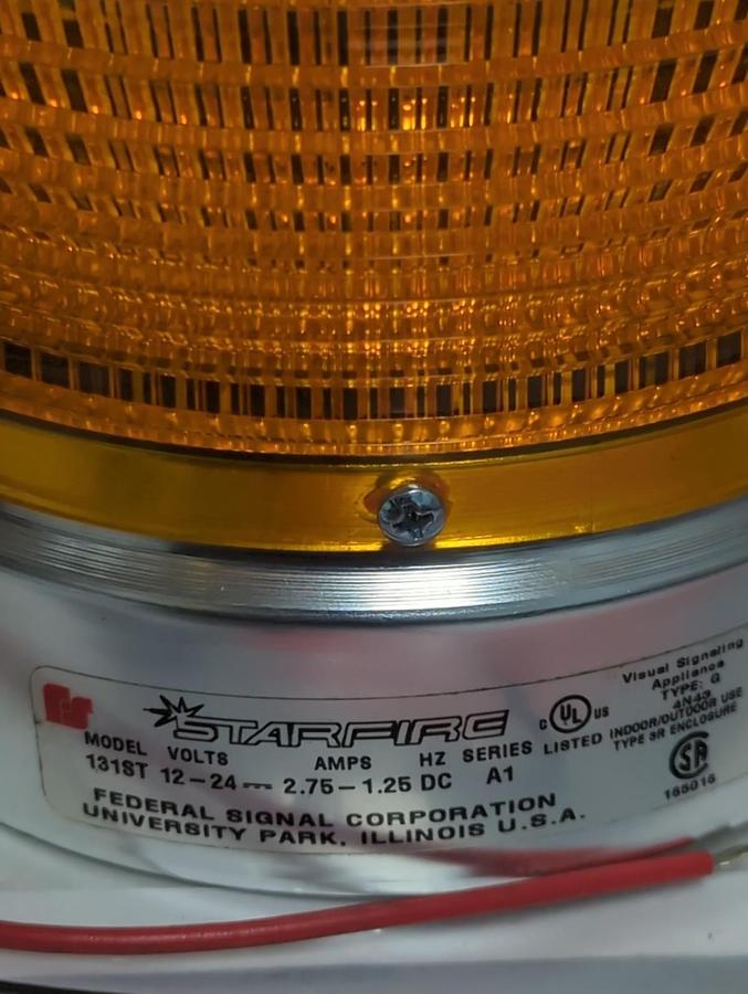 FEDERAL SIGNAL,131ST,STARFIRE AMBER STROBE LIGHT NOS
