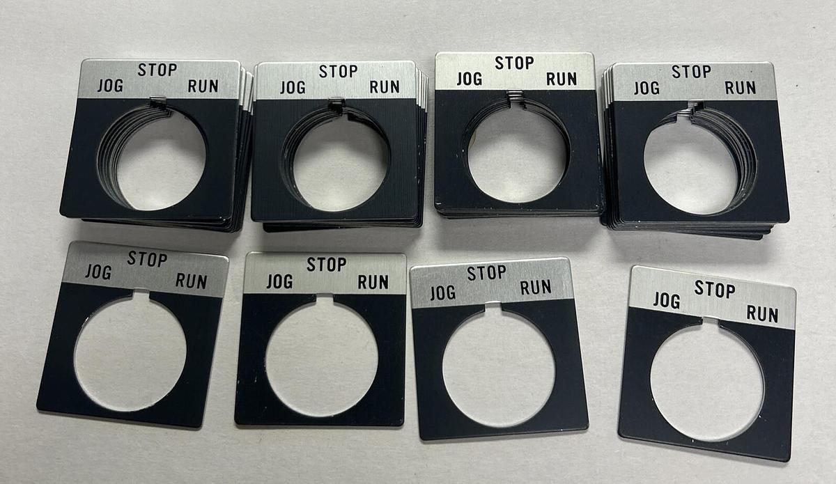 ALLEN BRADLEY,800T-X521,LEGEND PLATE LOT OF 44 NOS