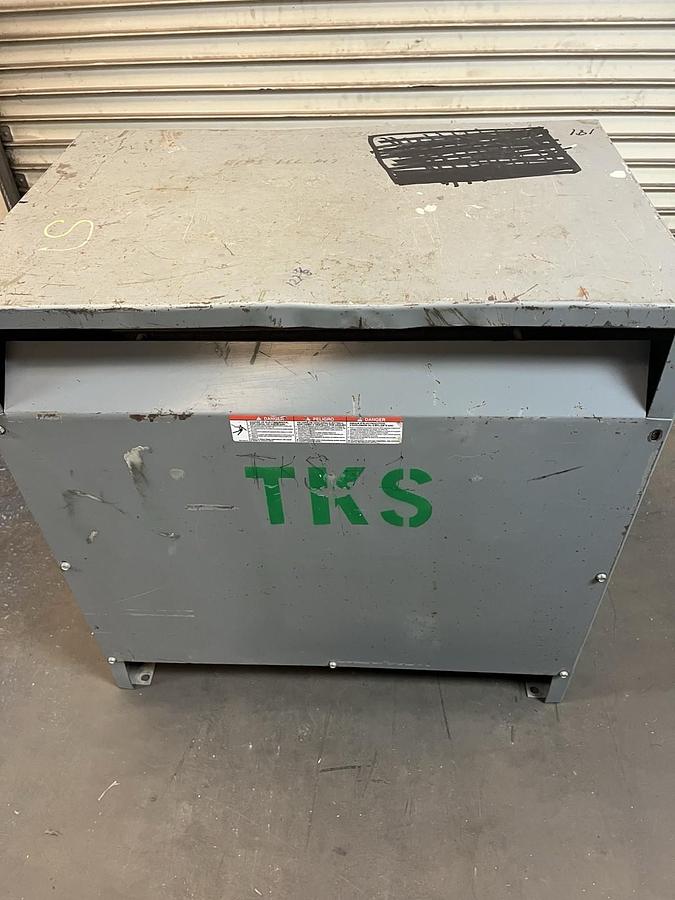 Used SQUARE D,75T3H,TRANSFORMER 75KVA 3PH HV 480V LV 208Y/120V