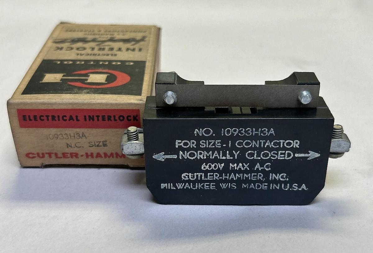 CUTLER HAMMER,10933H3A,AUXILIARY CONTACT NOS