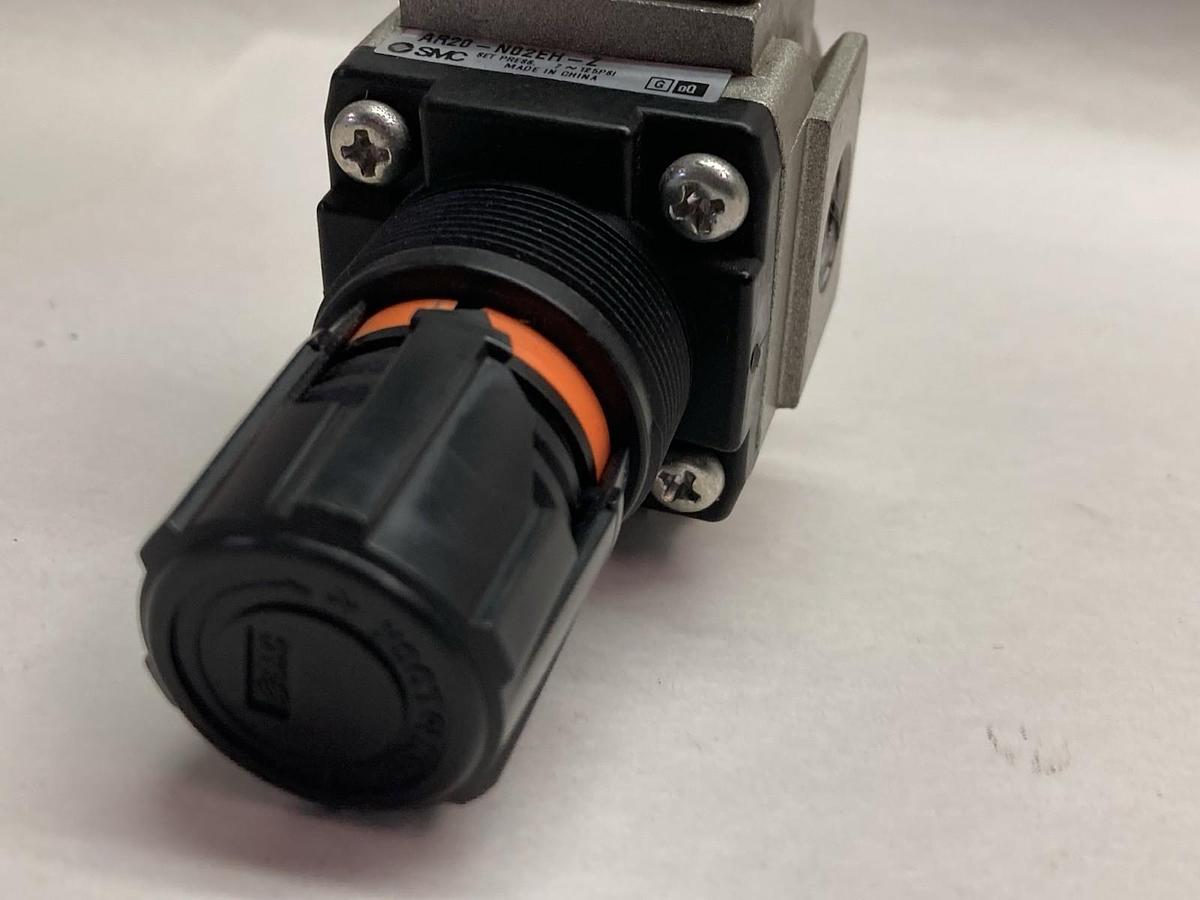 Used SMC,AR20-N02EH-Z,Air Pressure Regulator 7~125PSI
