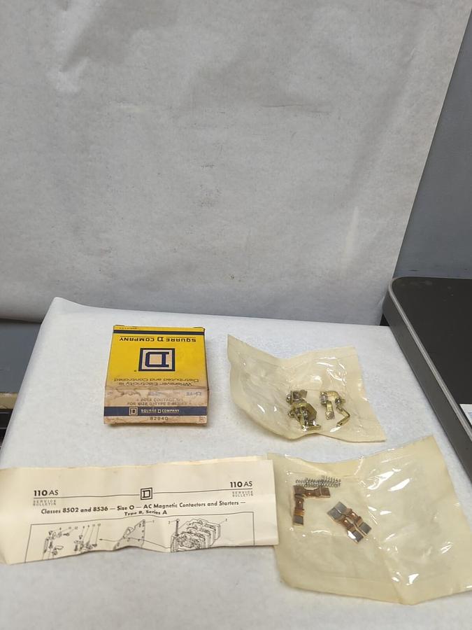 SQUARE D,82940,CLASS 9988 FOUR POLE CONTACT KIT SERIES A FOR SIZES 0 TYPE B NOS