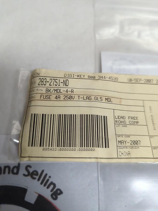 BUSSMANN,BK/MDL-4R,FUSE LOT OF 15 PCS NOS