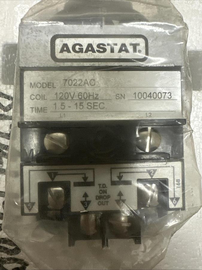 Agastat,7022AC,TIming Relay