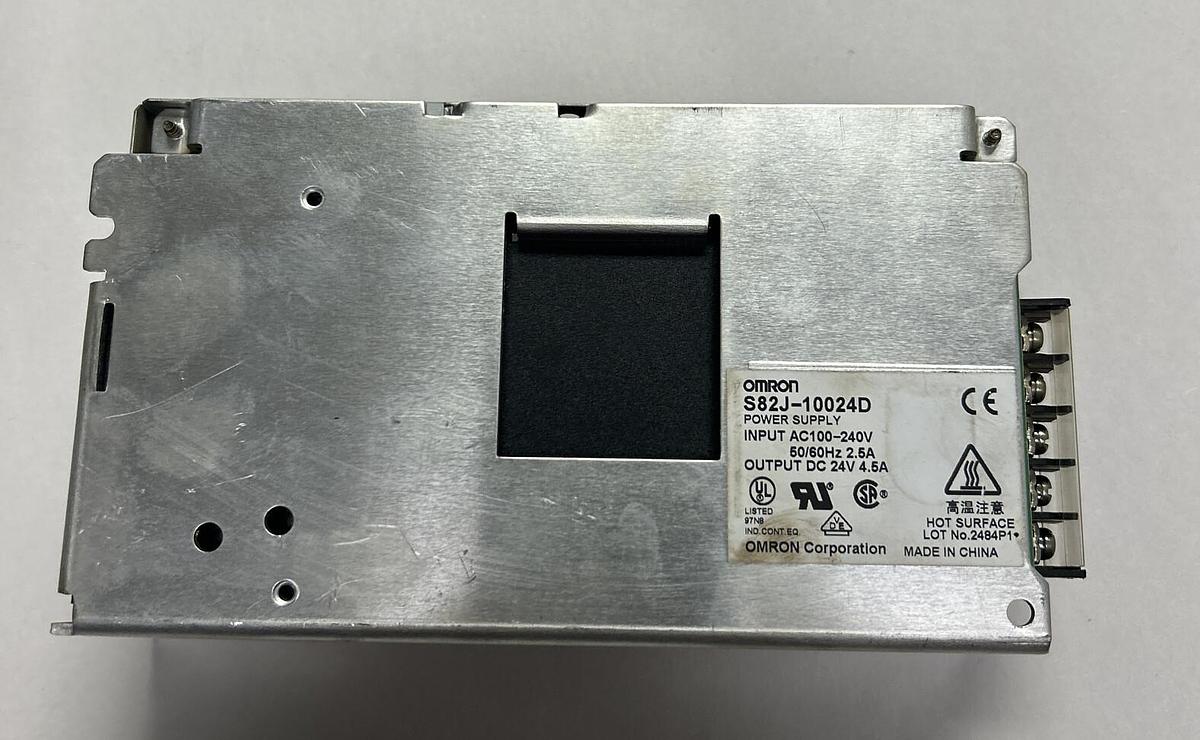 Used OMRON,S82J-10024D,POWER SUPLY 4.5A 24VDC
