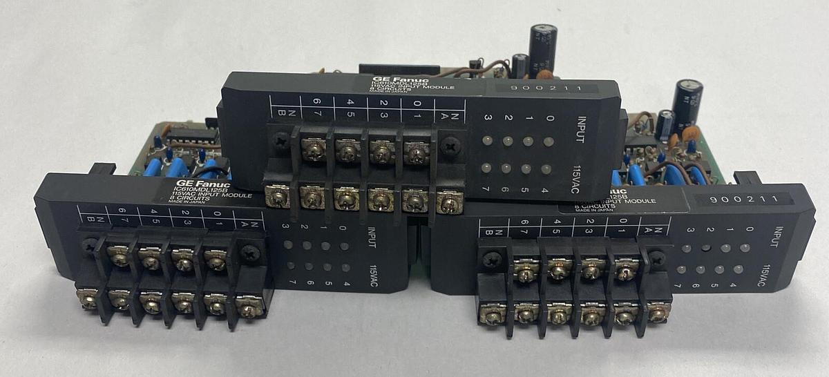 Used GE Fanuc,IC610MDL125B,Input Module Lot Of 3