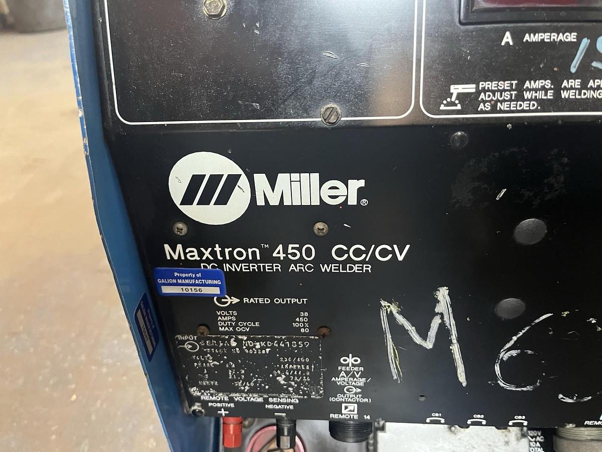 Used MILLER,452,DELTA WELD CV DC WELDING POWER SOURCE